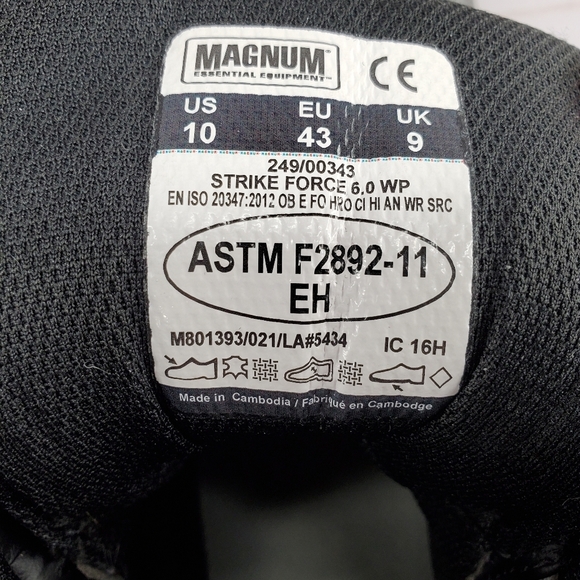 Magnum‎ Strike Force 6.0 Boot Mens Size 10 Black M801393 main image 11